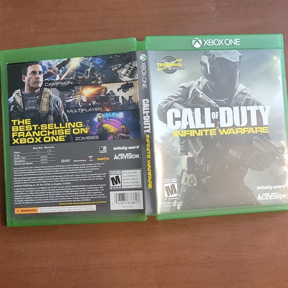 Used Microsoft XBOX ONE Call of Duty Infinite Warfare COD Activision Rated M - Picture 6 of 6
